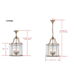 Safavieh Sutton Place 4 Light Brass 13.4 Inch Dia Pendant, LIT4220 - Brass