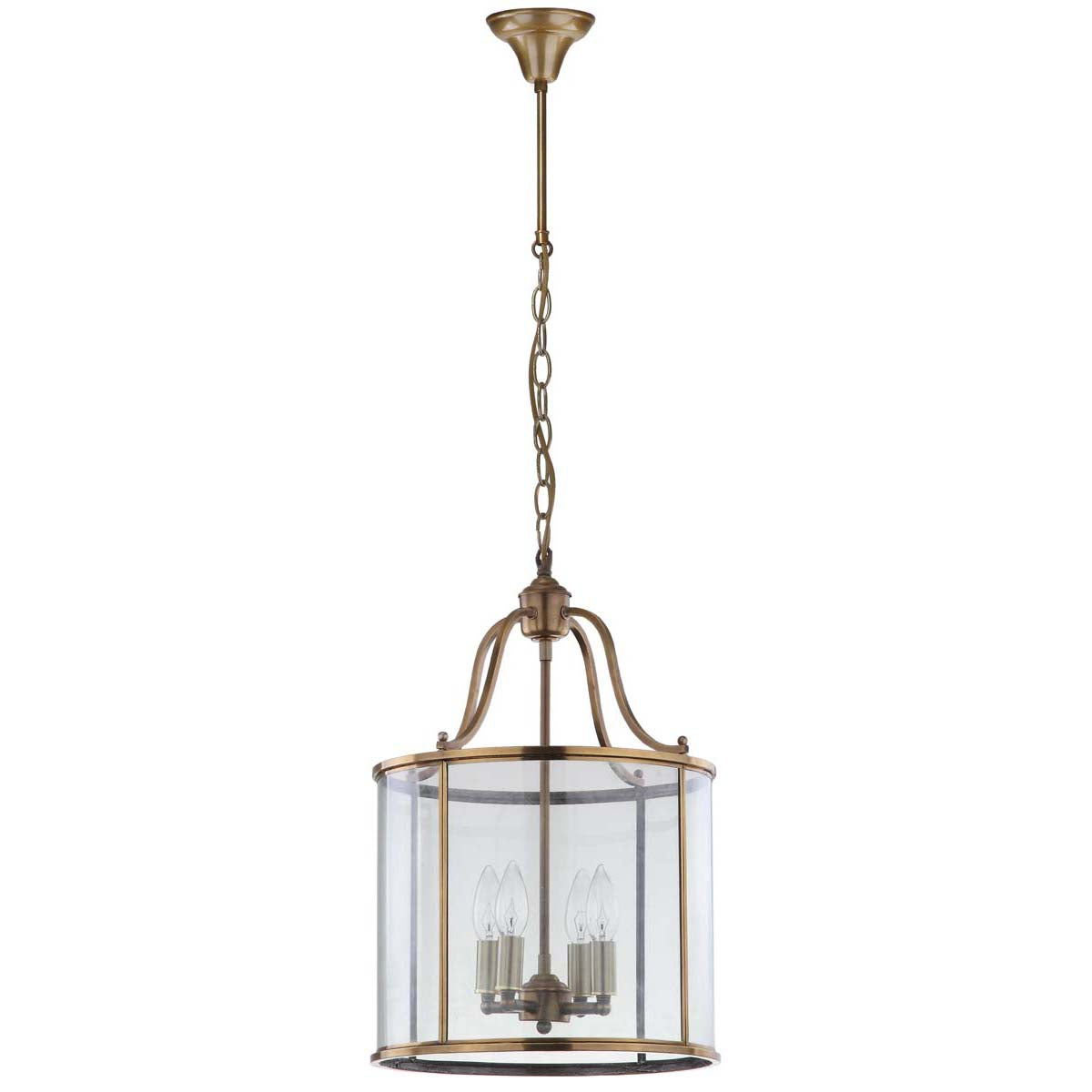 Safavieh Sutton Place 4 Light Brass 13.4 Inch Dia Pendant, LIT4220 - Brass