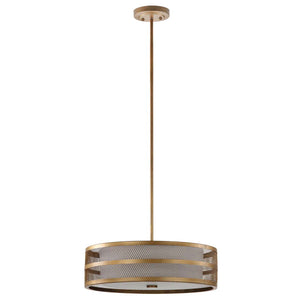 Safavieh Greta Veil 4 Light Antique Gold 20 Inch Dia Adjustable Pendant, LIT4229