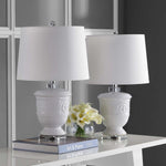 Safavieh Shoal 23 Inch H White Table Lamp , LIT4252 - White (Set of 2)