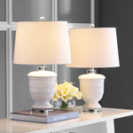 Safavieh Shoal 23 Inch H White Table Lamp , LIT4252 - White (Set of 2)