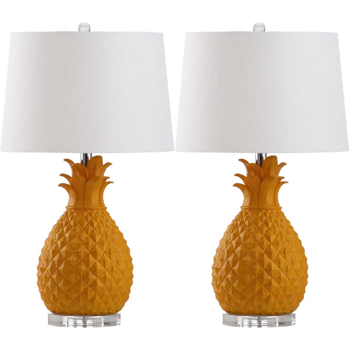 Safavieh Kelly 25.5 Inch H Table Lamp, LIT4258 - Yellow (Set of 2)