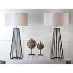 Safavieh Estill 34 Inch H Table Lamp, LIT4271 - Black (Set of 2)