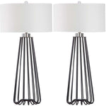 Safavieh Estill 34 Inch H Table Lamp, LIT4271 - Black (Set of 2)