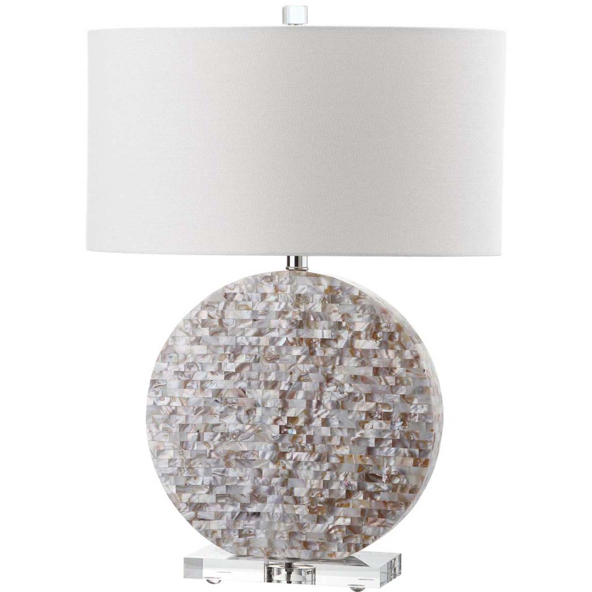Safavieh Lindsey 26.5 Inch H Table Lamp , LIT4295 - Pearl Taupe