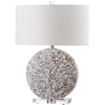 Safavieh Lindsey 26.5 Inch H Table Lamp , LIT4295 - Pearl Taupe