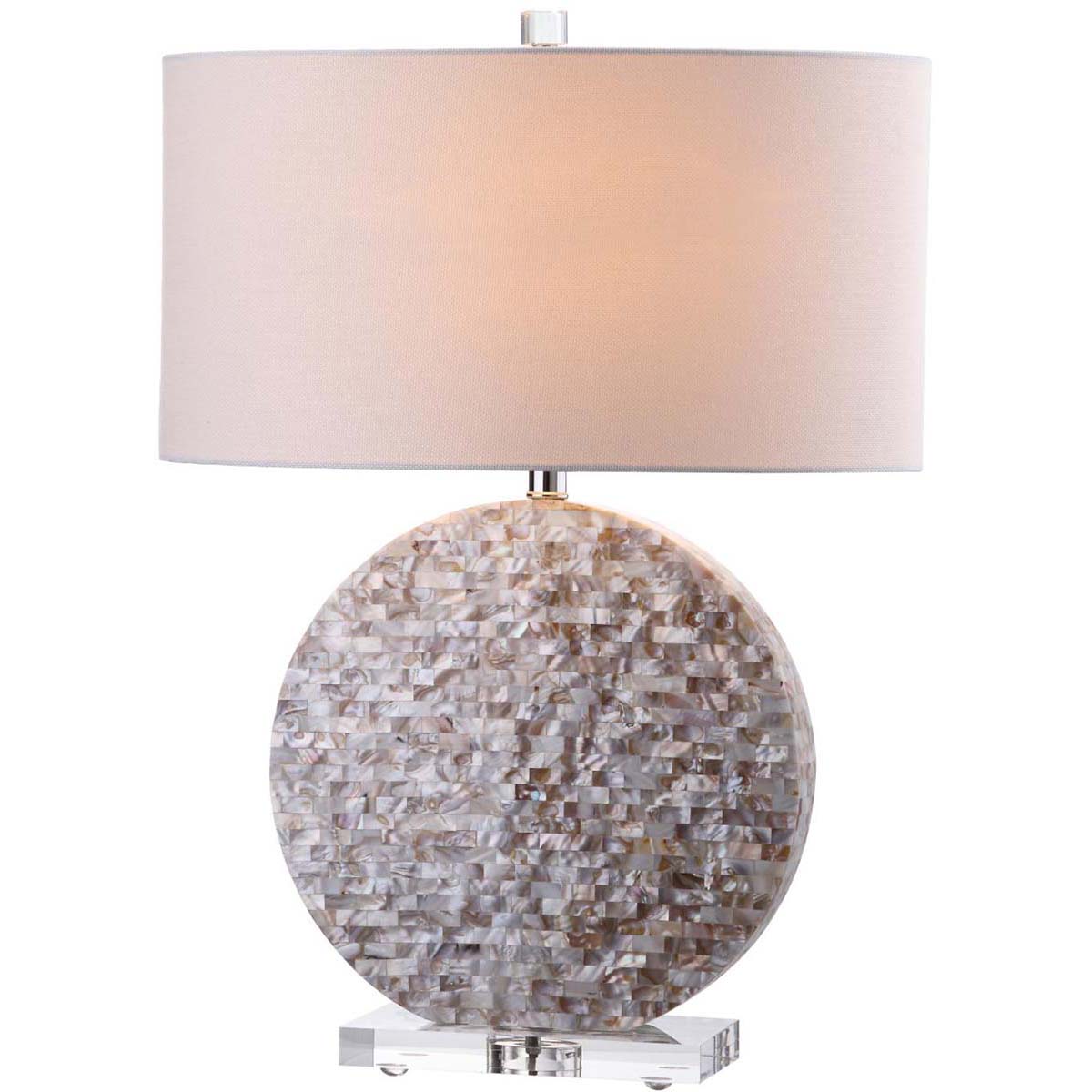 Safavieh Lindsey 26.5 Inch H Table Lamp , LIT4295 - Pearl Taupe