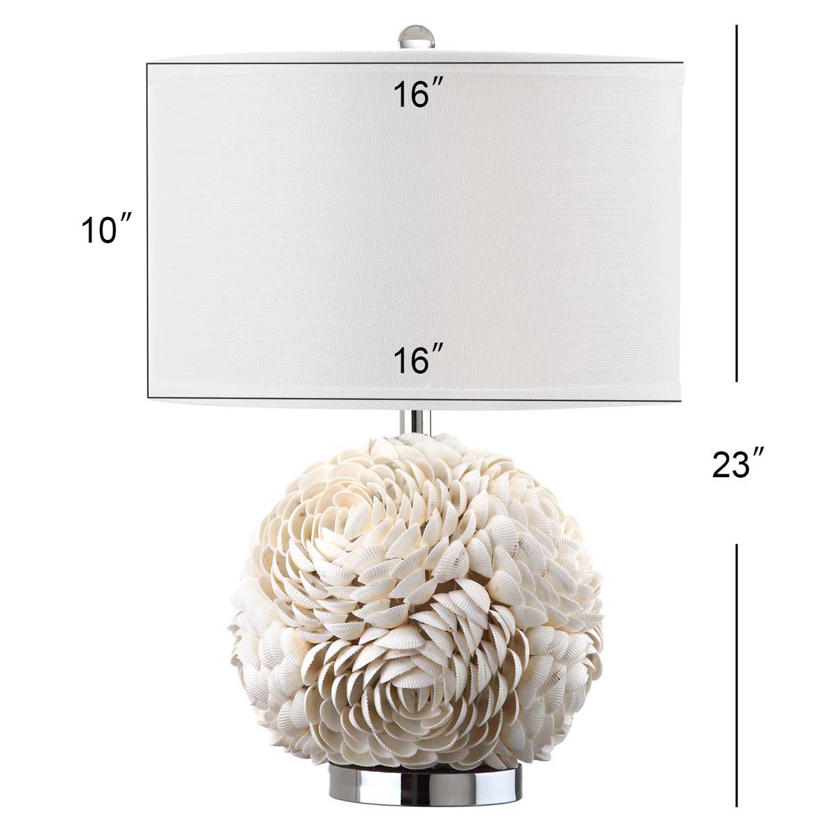 Safavieh Pauley 23 Inch H Table Lamp , LIT4297 - White