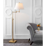 Safavieh Ingram 68.5  Inch H Adjustable Swivel Floor Lamp , LIT4301 - Brass
