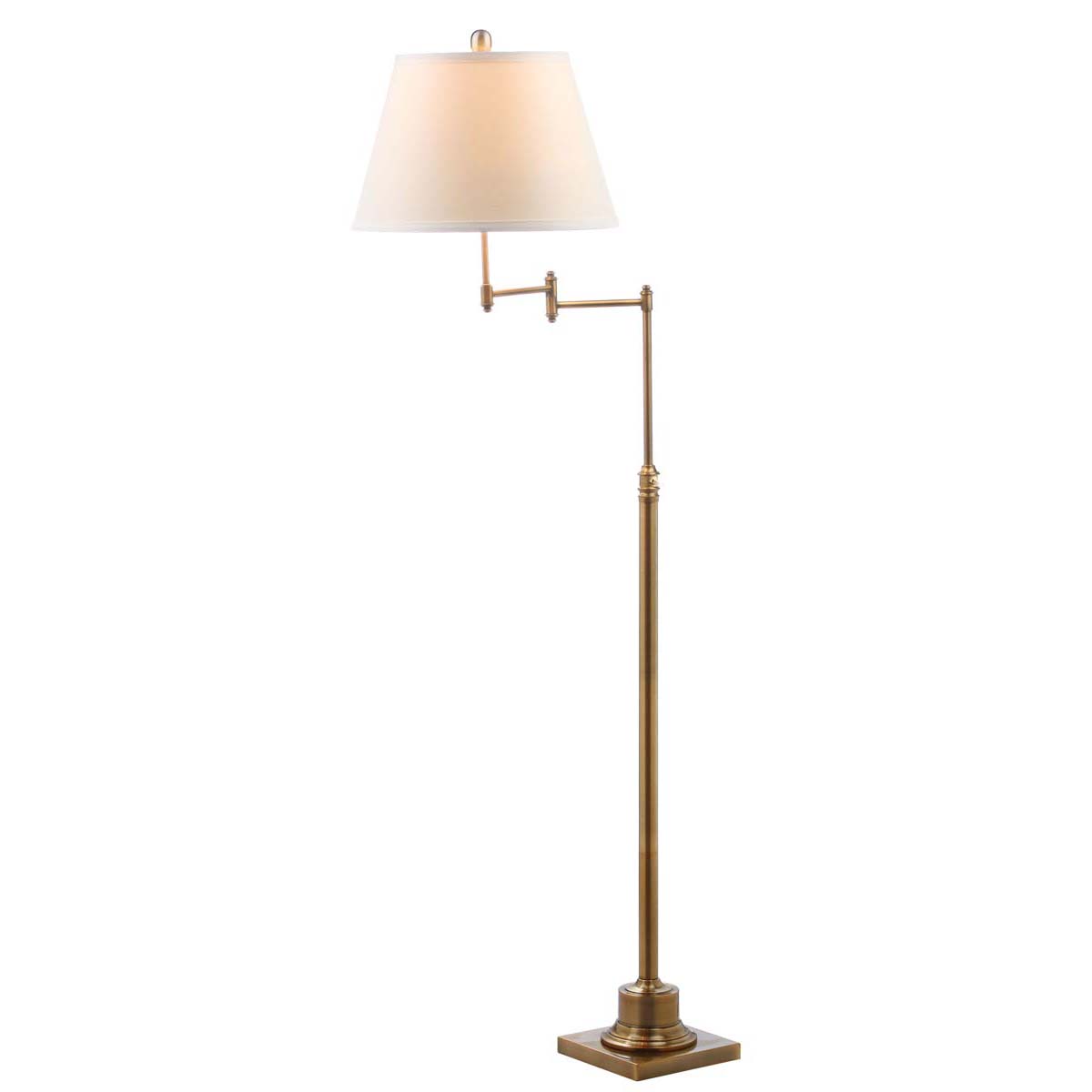 Safavieh Ingram 68.5  Inch H Adjustable Swivel Floor Lamp , LIT4301 - Brass
