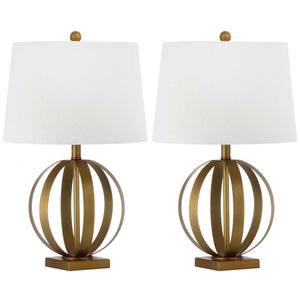 Safavieh Euginia 24.5 Inch H Sphere Table Lamp(Set of 2), LIT4310