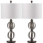 Safavieh Calista 27.75 Inch H Double Sphere Table Lamp, LIT4313 - Oil Rubbed Bronze (Set of 2)
