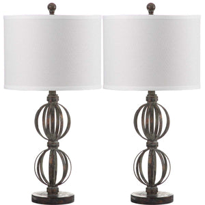 Safavieh Calista 27.75 Inch H Double Sphere Table Lamp(Set of 2), LIT4313