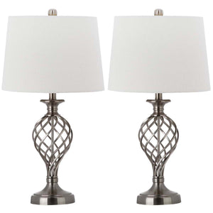 Safavieh Lattice 26.75 Inch H Urn Table Lamp(Set of 2), LIT4316
