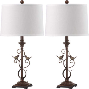 Safavieh Birdsong 28 Inch H Table Lamp(Set of 2), LIT4325