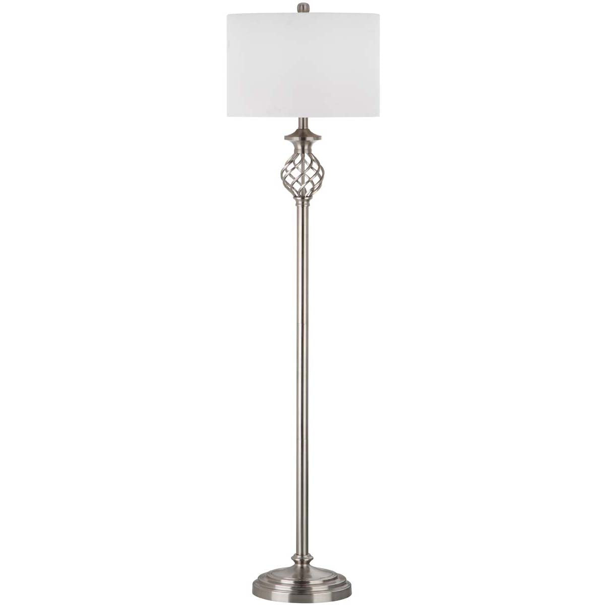 Safavieh Sophia 59.75 Inch H Floor Lamp, LIT4329 - Nickel