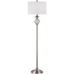 Safavieh Sophia 59.75 Inch H Floor Lamp, LIT4329 - Nickel