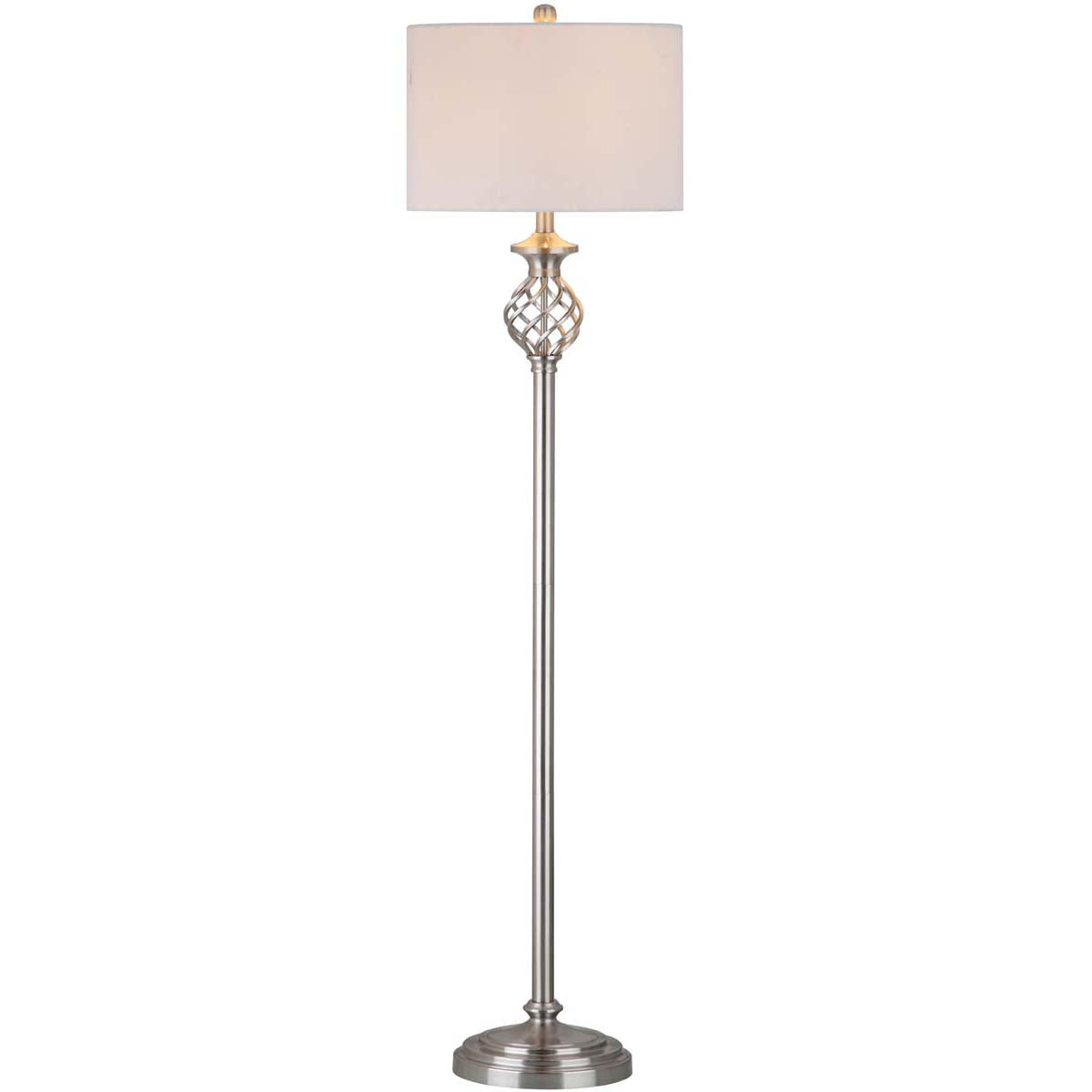 Safavieh Sophia 59.75 Inch H Floor Lamp, LIT4329 - Nickel