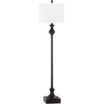 Safavieh Brewster 61.5 Inch H Floor Lamp, LIT4341 - Oil Rubbed Bronze (Black)