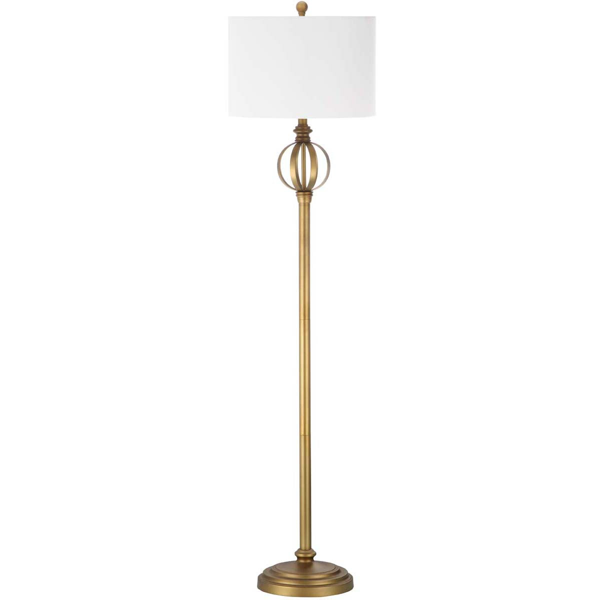 Safavieh Garden 61.5 Inch H Sphere Floor Lamp, LIT4343 - Gold