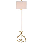 Safavieh Elisa 60 Inch H Baroque Floor Lamp, LIT4346 - Antique Gold