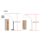 Safavieh Lyra 111 Inch H Adjustable Arc Floor Lamp, LIT4353