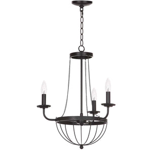 Safavieh Jacques 18 Inch Dia Adjustable Chandelier, LIT4383