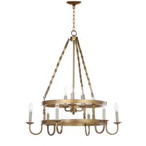 Safavieh Crowley 31 Inch Dia Adjustable Chandelier, LIT4385