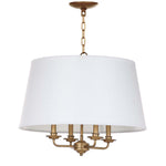 Safavieh Kimball 22 Inch Dia Adjustable Pendant, LIT4386 - Gold/White