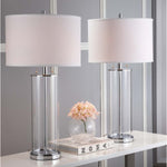 Safavieh Velma 31 Inch H Table Lamp, LIT4395 - Clear (Set of 2)