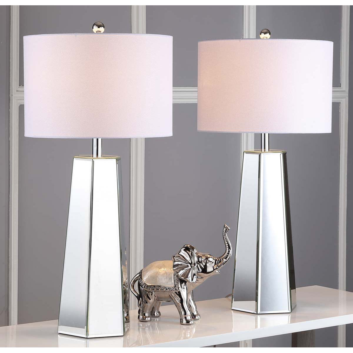 Safavieh Janice 31.5 Inch H Table Lamp, LIT4397 - Clear (Set of 2)