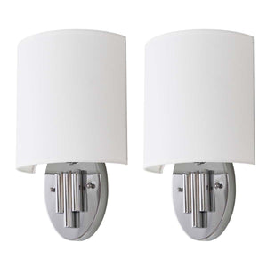 Safavieh Darlene Chrome 14.75 Inch H Wall Sconce(Set of 2), LIT4411