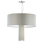 Safavieh Schroom 3 Light Chrome 24, LIT4431 - Chrome/Cream