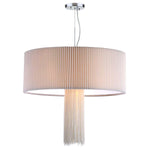 Safavieh Schroom 3 Light Chrome 24, LIT4431 - Chrome/Cream