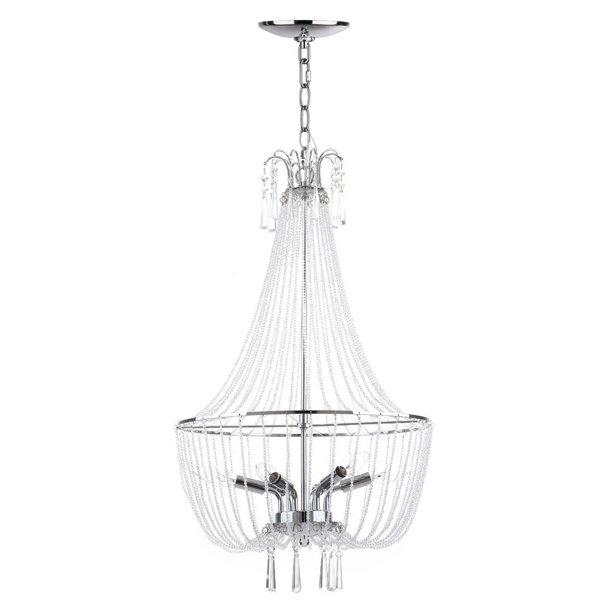 Safavieh Berlin 6 Light Chrome 17.5, LIT4439 - Chrome