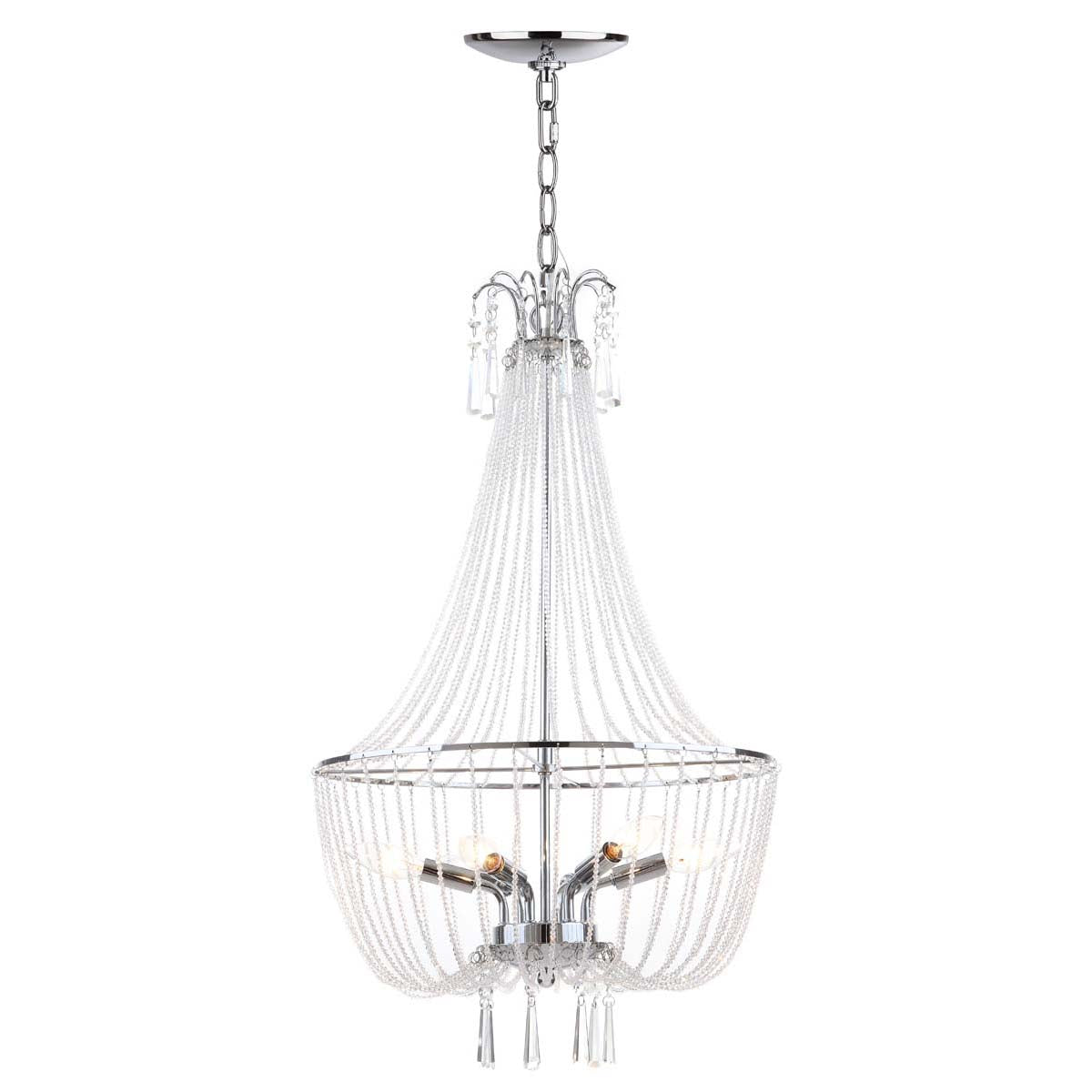Safavieh Berlin 6 Light Chrome 17.5, LIT4439 - Chrome