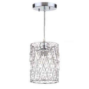 Safavieh Vega Chrome Beaded 6  Inch Dia Adjustable Pendant, LIT4442