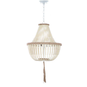 Safavieh Lush Kristi 3 Light 16.5" Dia Beaded Pendant, LIT4477
