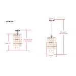 Safavieh Modern Capiz 1 Light 9 Inch Dia Pendant, LIT4479 - Natural Cream