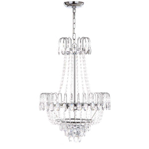 Safavieh Sonja 3 Light Chrome 18 Inch Dia Pendant, LIT4491