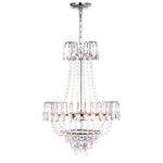 Safavieh Sonja 3 Light Chrome 18 Inch Dia Pendant, LIT4491 - Chrome/Clear