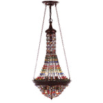 Safavieh Moroccan Gentle 15.25 Inch Dia Pendant Lamp, LIT4497 - Dark Bronze/Multicolor
