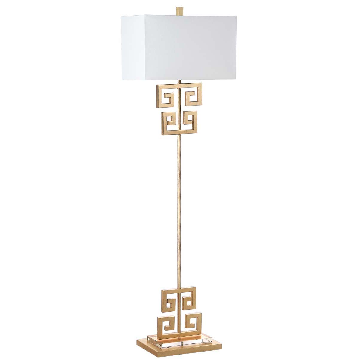 Safavieh Sauna 62 Inch H Floor Lamp , LIT4515 - Gold/Clear