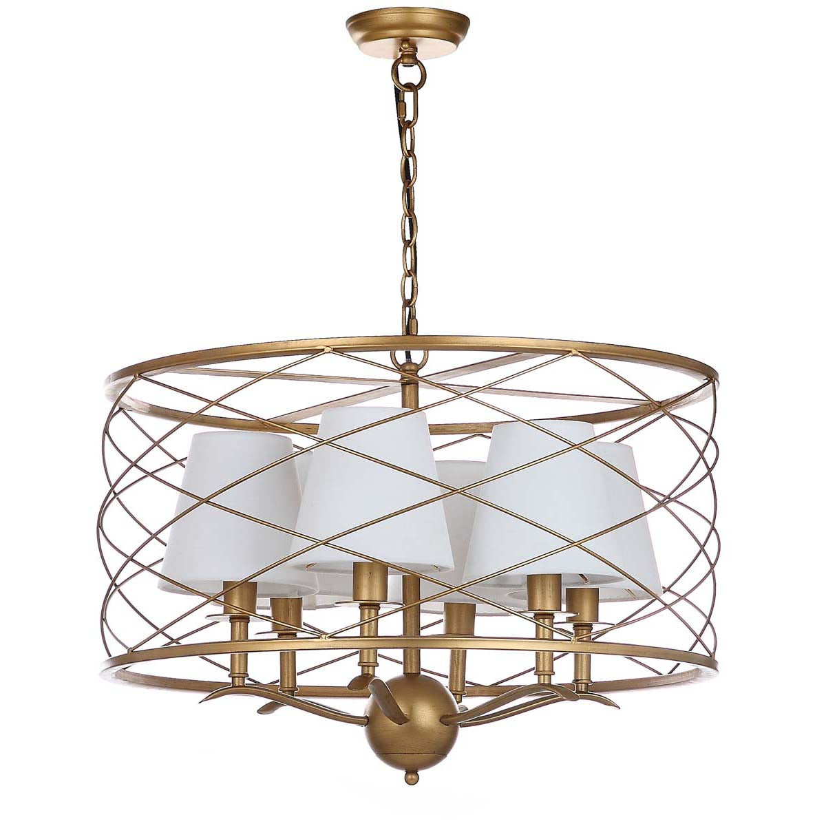 Safavieh Thea 25.25 Inch Dia Adjustable Pendant Lamp, LIT4519 - Gold