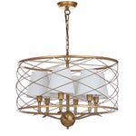 Safavieh Thea 25.25 Inch Dia Adjustable Pendant Lamp, LIT4519 - Gold