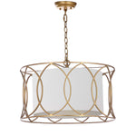 Safavieh Silas 21.5 Inch Dia Adjustable Pendant Lamp , LIT4520 - Gold