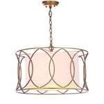 Safavieh Silas 21.5 Inch Dia Adjustable Pendant Lamp , LIT4520 - Gold