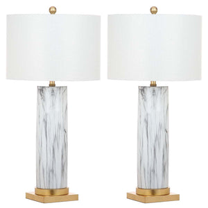 Safavieh Sonia Faux Marble 31.25 Inch H Table Lamp(Set of 2), LIT4522