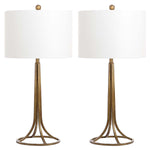 Safavieh Mckenna 30 Inch H Table Lamp, LIT4527 - Antique Bronze (Set of 2)
