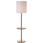 Safavieh Janell 65 Inch H End Table Floor Lamp, LIT4529 - Brown